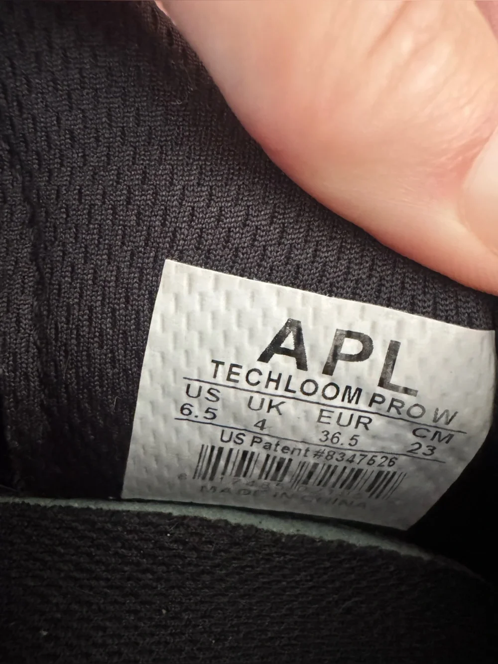 APL Women's Black and Gray Knit Athletic Sneakers